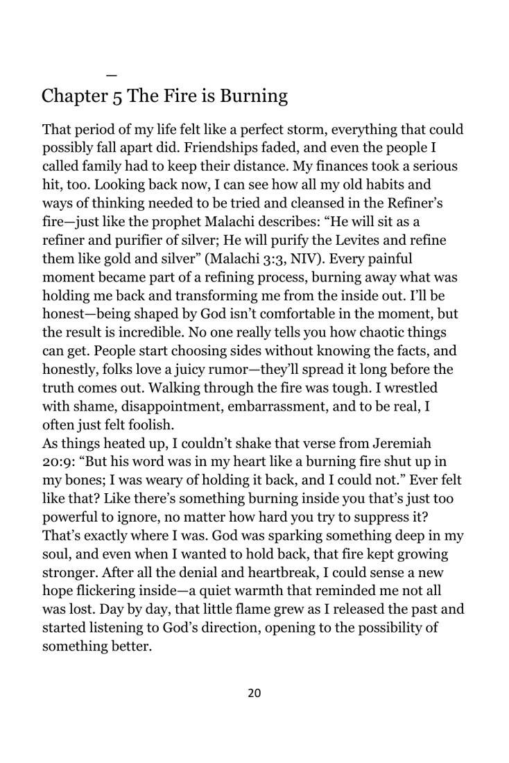 Inside page from Beyond the Image of the Casket: Grief Devotional