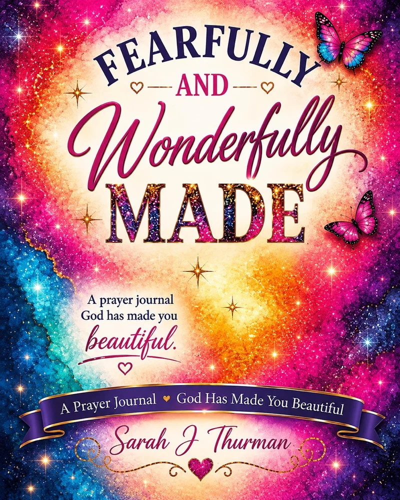 Cover of Fearfully Wonderfully Made Whole Prayer Journal by Sarah J. Thurman
