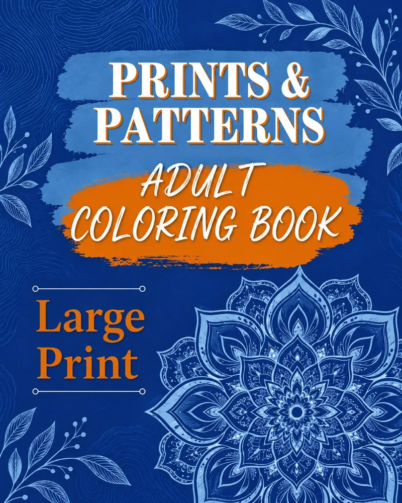 Cover of Prints and Patterns Adult Coloring Book by Sarah J. Thurman